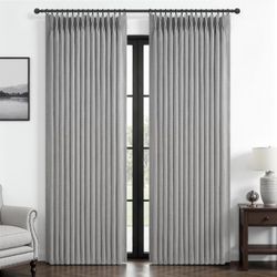 Elegant Light Grey Blackout Curtains –  New
