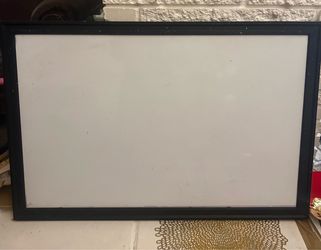 Large magnetic Whiteboard with Black Frame