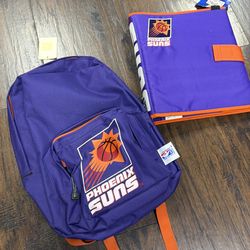 Phoenix Suns binder and backpack
