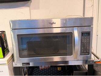 Whirlpool Microwave Over-the-Range (para encima de la estufa) Stainless Steel -Works Great/Perfecto