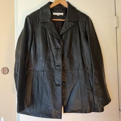 Wilson Oversized Vintage Leather Bomber Jacket