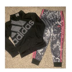 Size 5 Girls Adidas Sportswear Athletic Active Casual Outfit