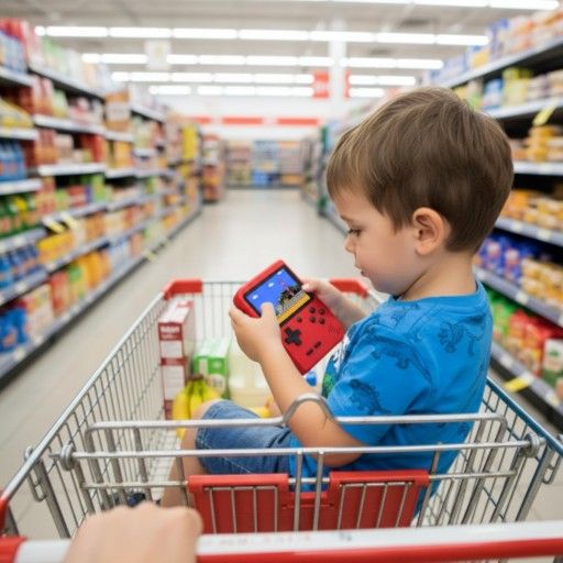 LCD Red Handheld Video Game System Backlit 400 In 1 Games Tested Works See Pics. This is a generic "400-in-1" retro handheld game console, a type of F