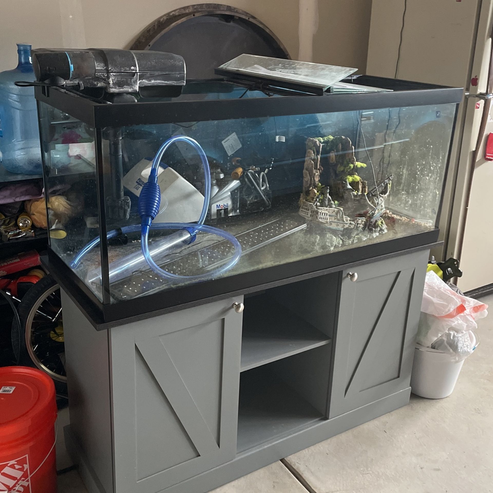 75 Gallon Fish Tank Full Set Up 