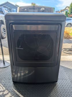 LG Front Load Dryer Black Steel