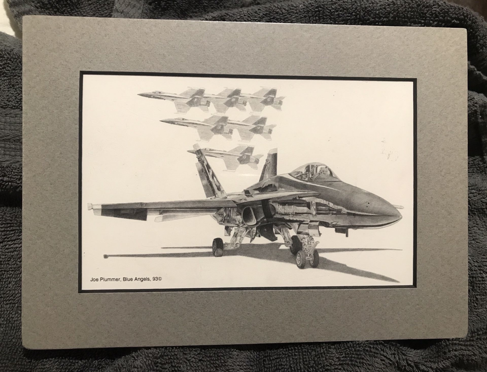 US Navy / Air Force Blue Angels F18 Small Art Photo