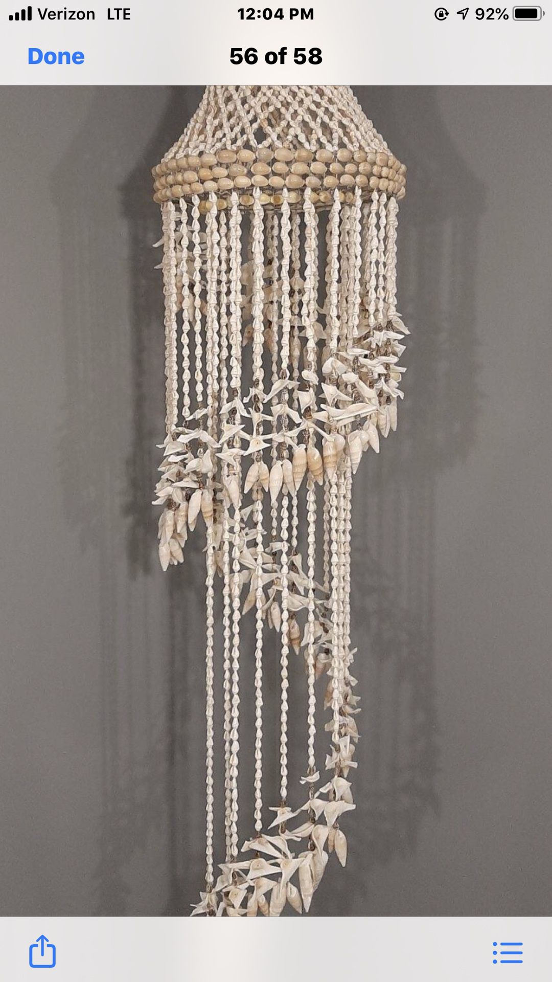 Vintage boho chandelier
