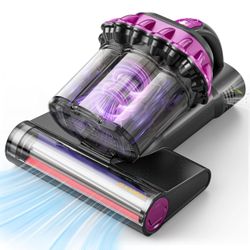New-Mattress Vacuum Cleaner 550W 18KPa Bed Vacuum Cleaner with Smart Dust Sensor, UV-C Light, 149°F Heat, HEPA Filter, Handheld for Bed Sofa Couch
