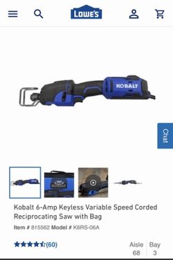 Kobalt Reciprocating saw