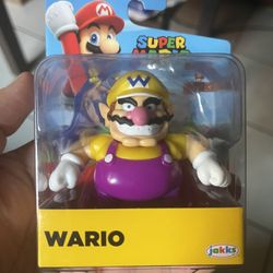 Jakks Pacific Super Mario ‘Wario’ 2.5' Mini Action Figure Fast Shipping New 2026