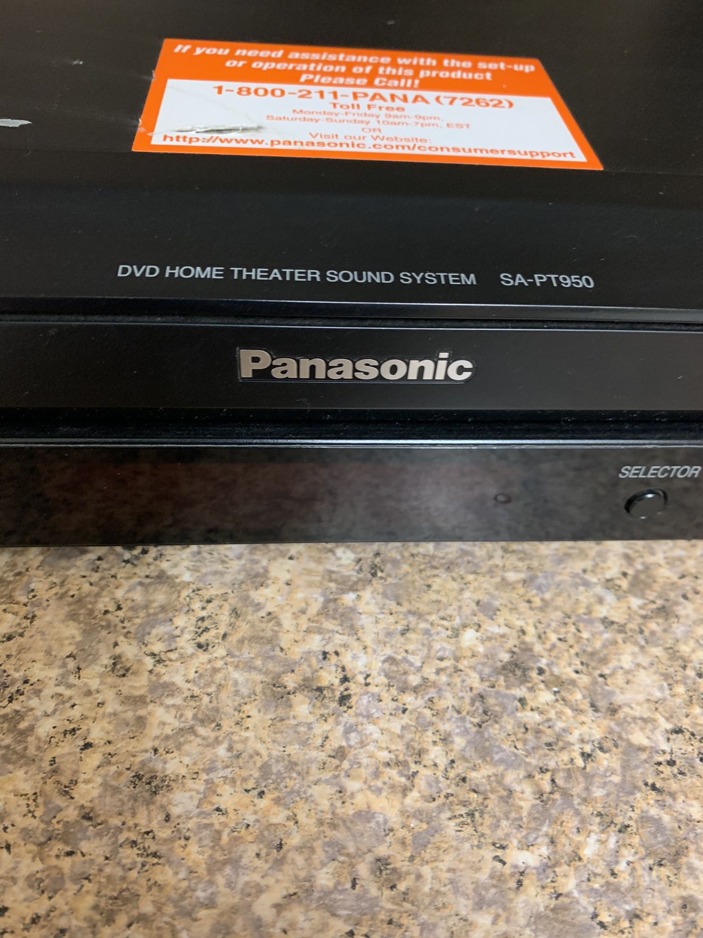Dvd Hone Theater System (receiver Only)