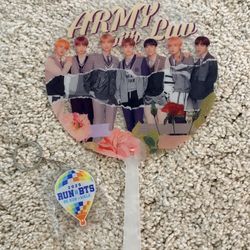 BTS Fan and Keychain