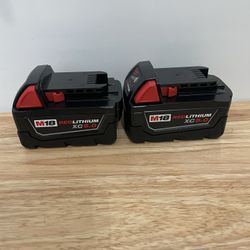 New Milwaukee Batteries M18 XC 5.0 ($69 Each-Cada Una)