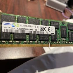 Lot Of 5 Samsung 8 Gb 2R Times Four Pc 3L – 10600R – 09–10 Memory