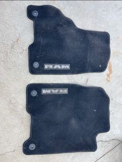 RAM FLOOR MATS FRONT 2500 OEM 3500 BLACK