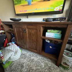 Wooden entertainment Center