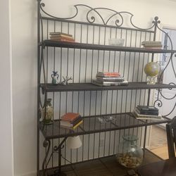 Lovely Sturdy Rod Iron Bakers Rack Large