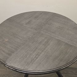 grey round table 