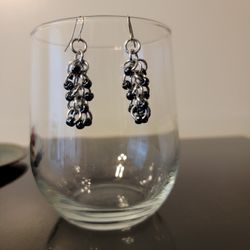 Beaded Chainmail Earrings