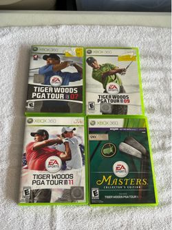 Xbox 360 Tiger Woods PGA Tour 07, 09, 11, 13 games lot