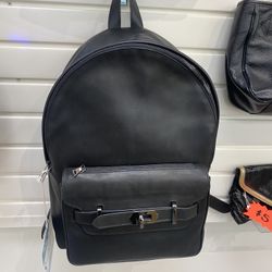 John Varvatos Black Backpack