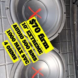 10" extreme audio subs