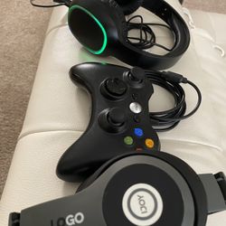 Gaming Headphones And Controller
