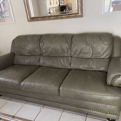 Couch, Leather Sofa, And Loveseat