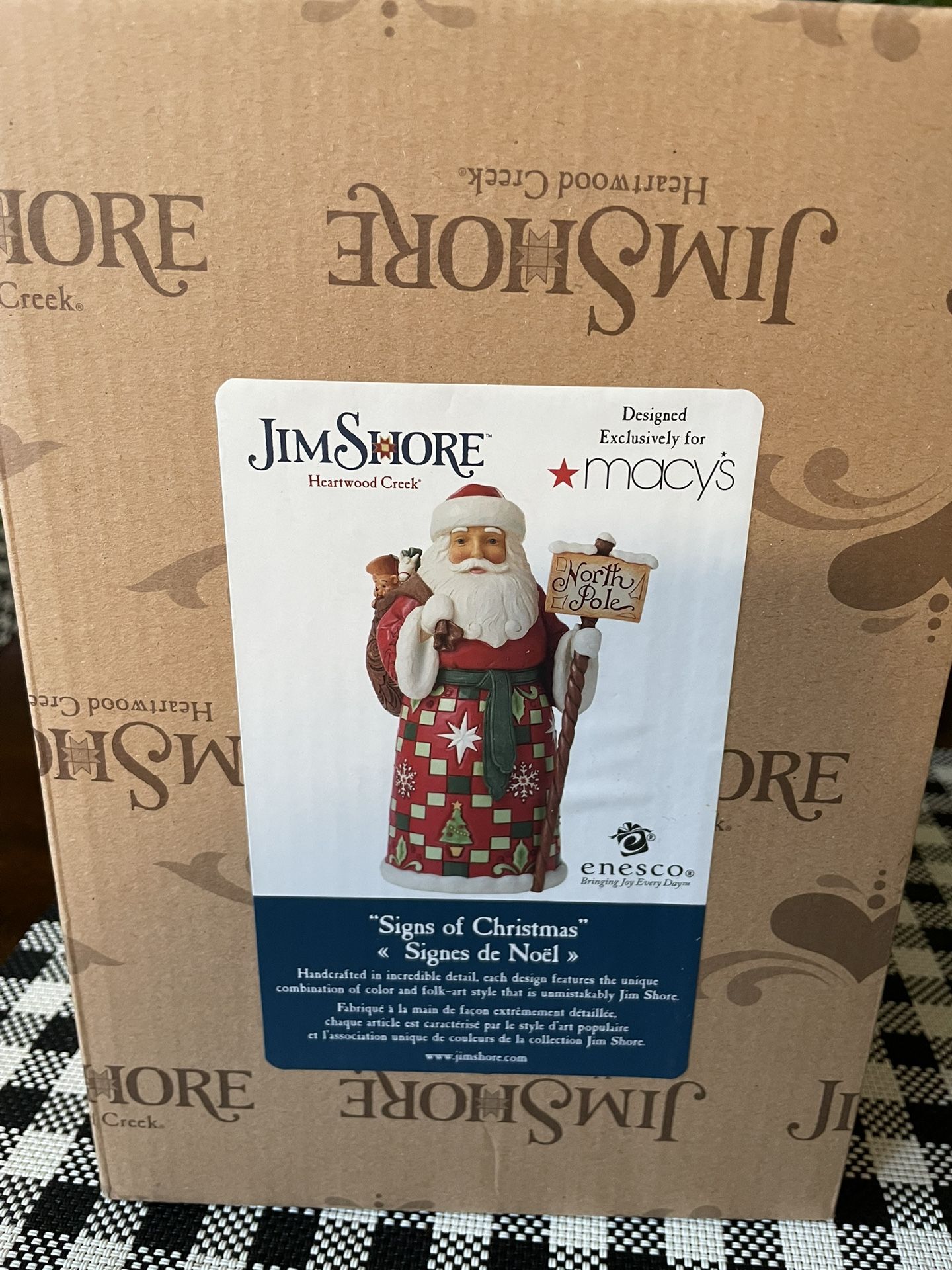 Jim Shore Heartland Creek Signs Of Christmas (contact info removed)FD. New Still Sealed.
