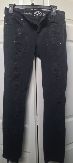 Black 5-7-9 skinny jeans