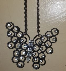 XL iron ButterfLy NeckLace on Chain