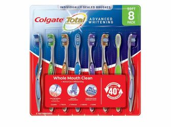 Colgate Total Advanced Whitening Toothbrush 8-Pack