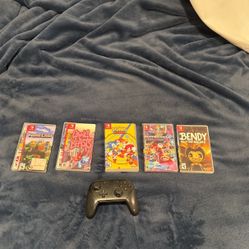 Nintendo Switch Games And Controller 