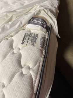 FULL mattress, box spring, and 2 inch foam topper