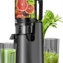 Masticating Juicer with 5.4" Wide Feed Chute