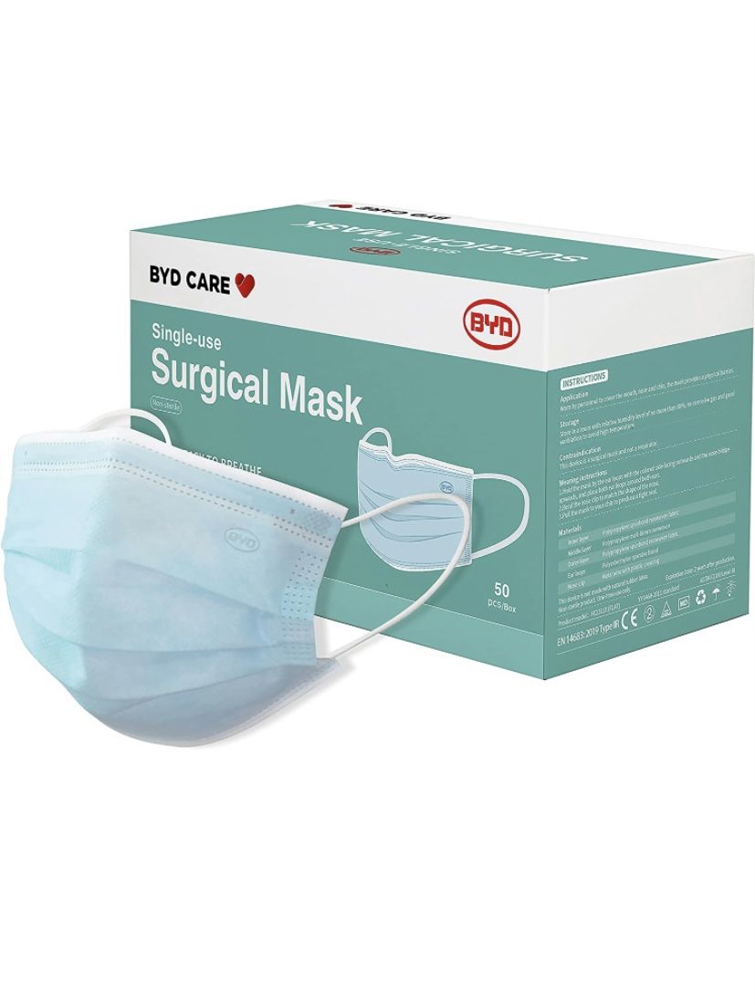 BYD Level3 medical blue face mask 50pcs per box