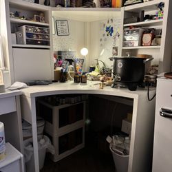 MICKE White Corner workstation