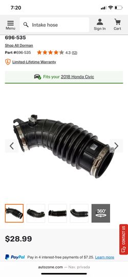 Honda civic Intake hose