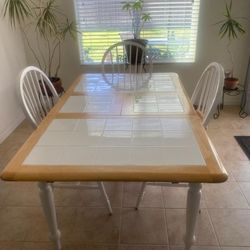 Table & 2 Mop Chairs 