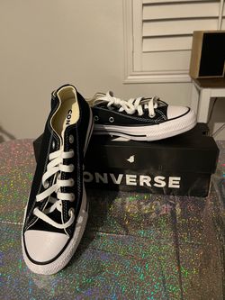 Black and white converse