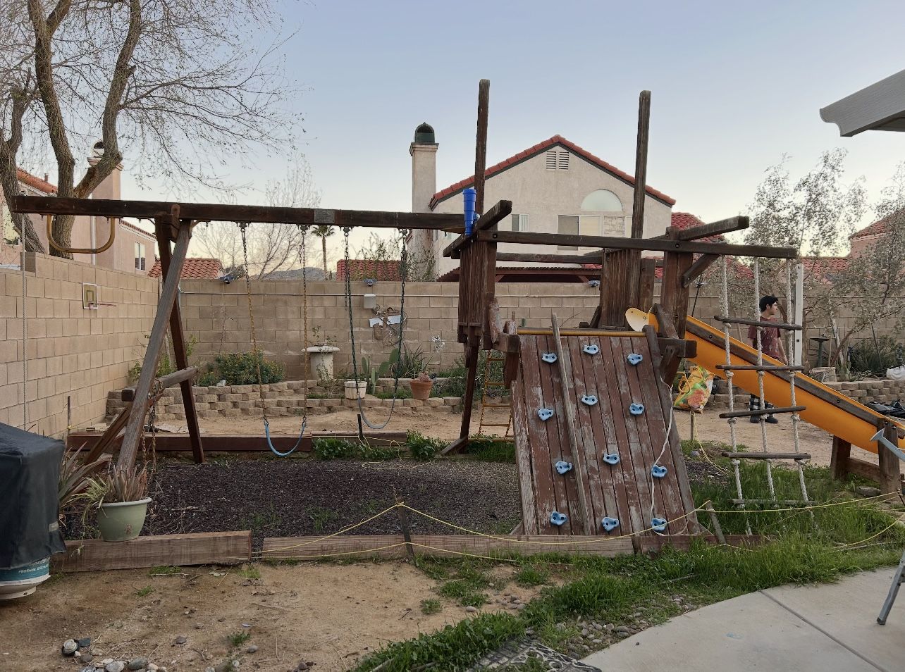 Playground With Swing set.