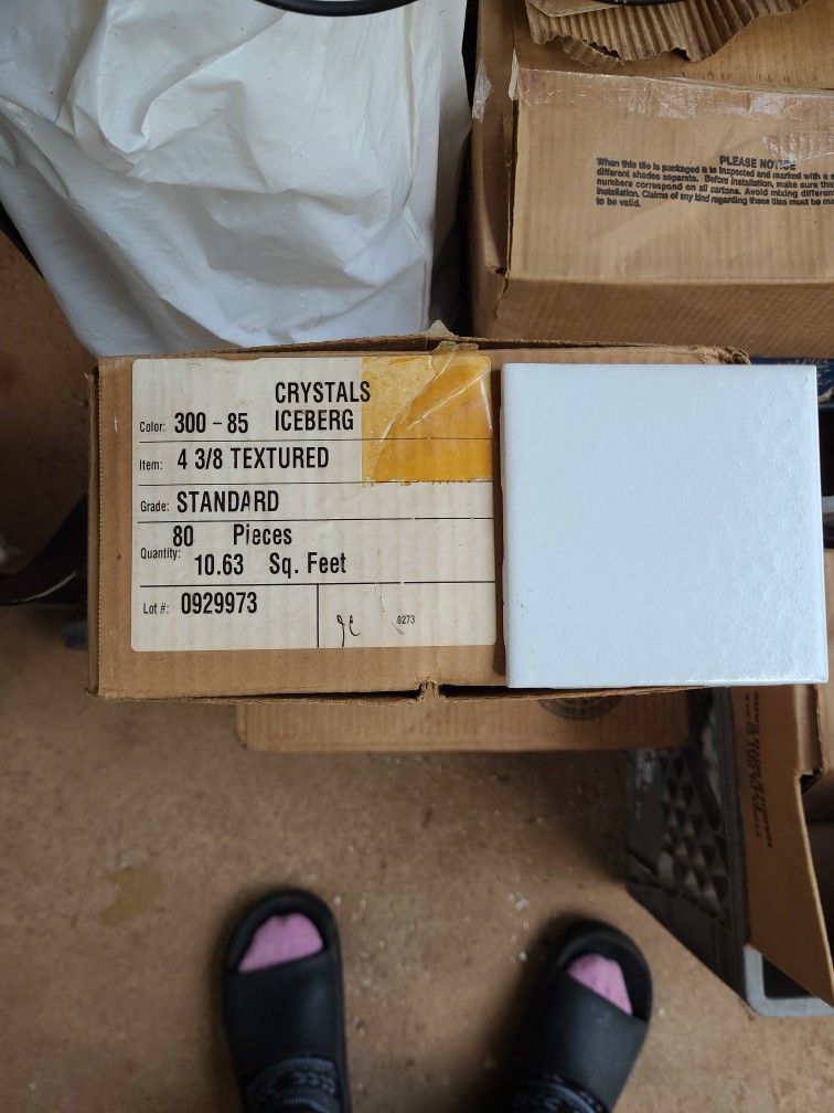 Tiles -5 Boxes Of 80 Peices Available ,Each Box Priced Separately!