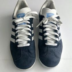 ADIDAS, GASELLE, DARK BLUE SNEAKERS SIZE 9.5