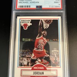 1990 Fleer Michael Jordan PSA 9 (no black line)