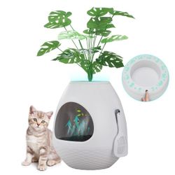Cat Little box, Smart Hidden Litter Box Plant Litter BoxEnclosure Odor Absorbing, NEW 