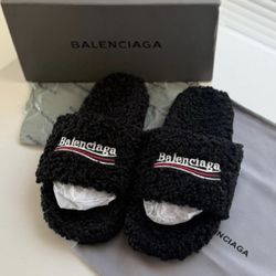 Balenciaga Furry Slides Grailed Authentic 