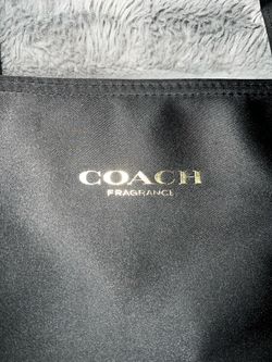 Coach Fragrance Black Satin Pouch Bag