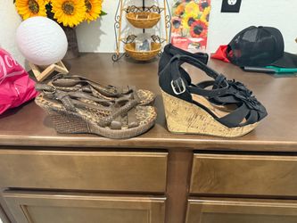 Woman’s high heels shoes