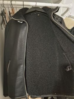 Karl Lagerfeld Leather Motorcycle Jacket
