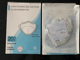 Gray Kids Disposable Face Mask, KN95 Masks, 20 Pcs